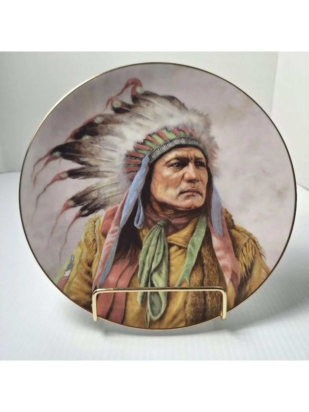 GREGORY PERILLO THE COUNCIL OF NATIONS SERIES PRIDE OF CHEYENNE COLLECTOR PLATE